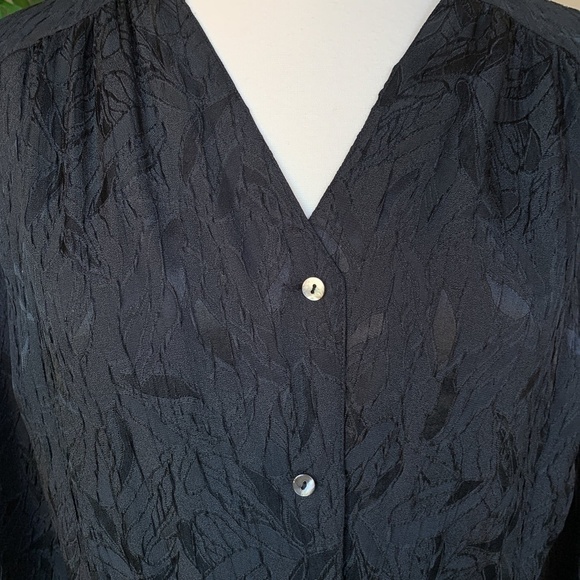 Argenti Pure Black Vintage Long Sleeve Dress - Picture 4 of 5